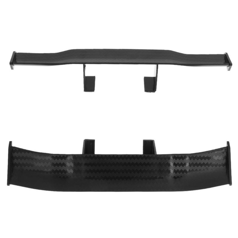 CREATIEE-PRO 3Pcs Universal Car Mini Spoiler Wing, Creatiee Auto Car Tail Wing Mini Auto Carbon Fiber Texture Decoration Without Perforation Tail Decoration, 6.7 Inch(Black) - Image 4